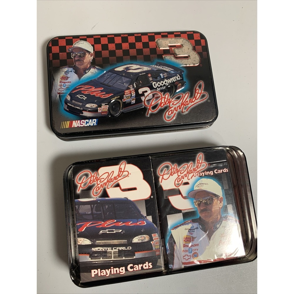 Dale Earnhardt Sr. 1999 Limited Edition Playing Cards in Tin - 2 Decks